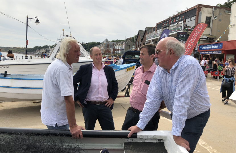 Filey Fishermen Kevin Hollinrake MP