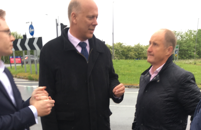 Transport Secretary of State, Chris Grayling & Kevin Hollinrake MP
