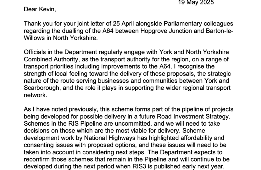 response letter