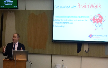 Kevin Hollinrake BrainWalk App Encephalitis Society