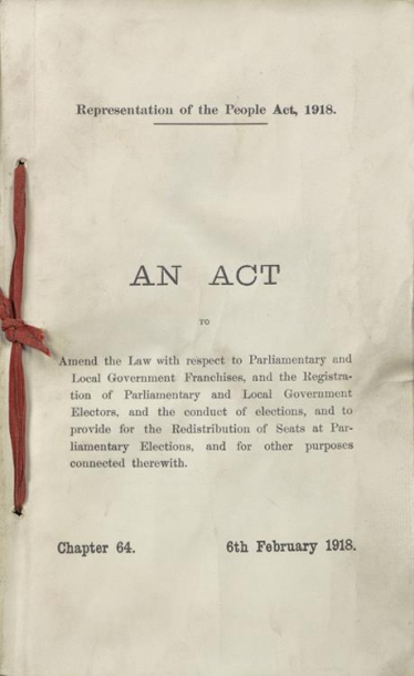 Representation of the People Act, 1918