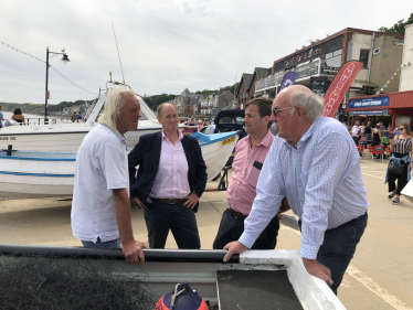 Filey Fishermen Kevin Hollinrake MP
