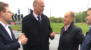 Transport Secretary of State, Chris Grayling & Kevin Hollinrake MP