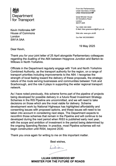 response letter